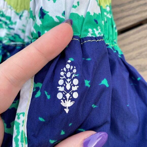 Free People size xs green blue yellow way home shorts atheltic - Picture 7 of 7